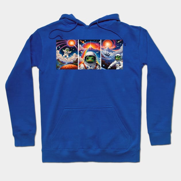 Space Pepe 3 Hoodie by TeaSharts